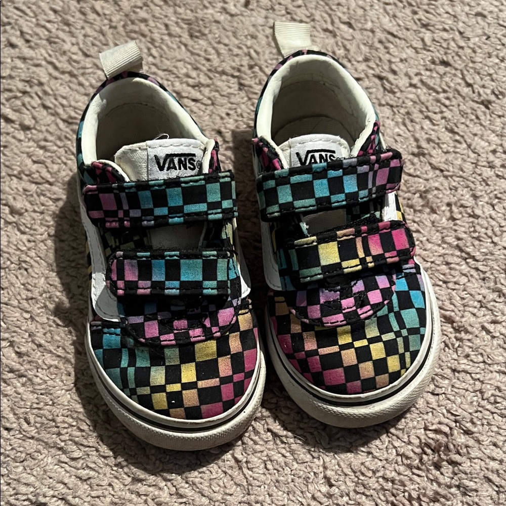 Vans Kids Colorful Checkered Sneakers
